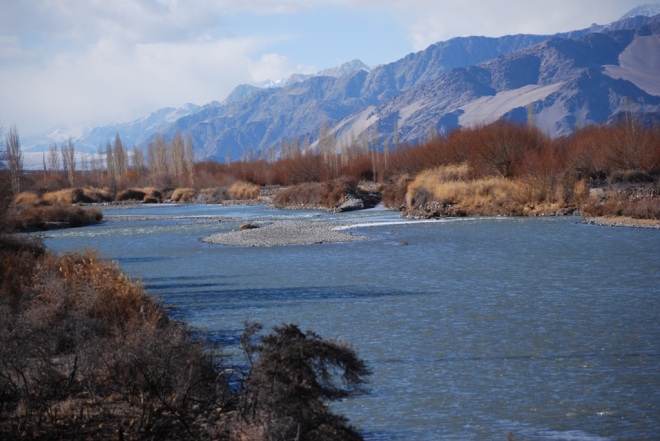 the indus from the bridge